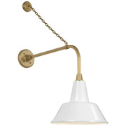 Visual Comfort Signature - TOB 2810HAB/S1-WHT - LED Barn Light - Academy Barn Light - Hand-Rubbed Antique Brass