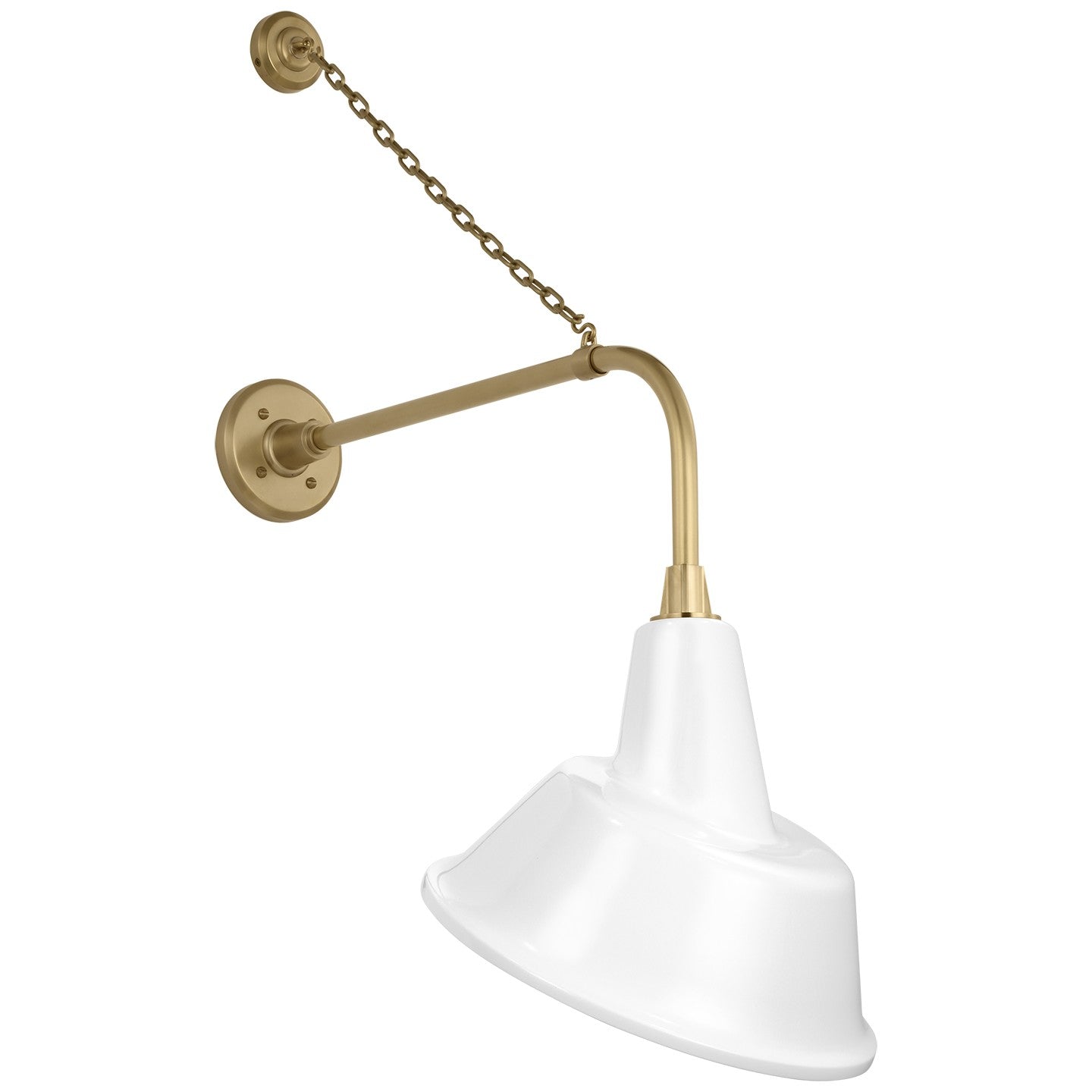 Visual Comfort Signature - TOB 2810HAB/S3-WHT - LED Barn Light - Academy Barn Light - Hand-Rubbed Antique Brass