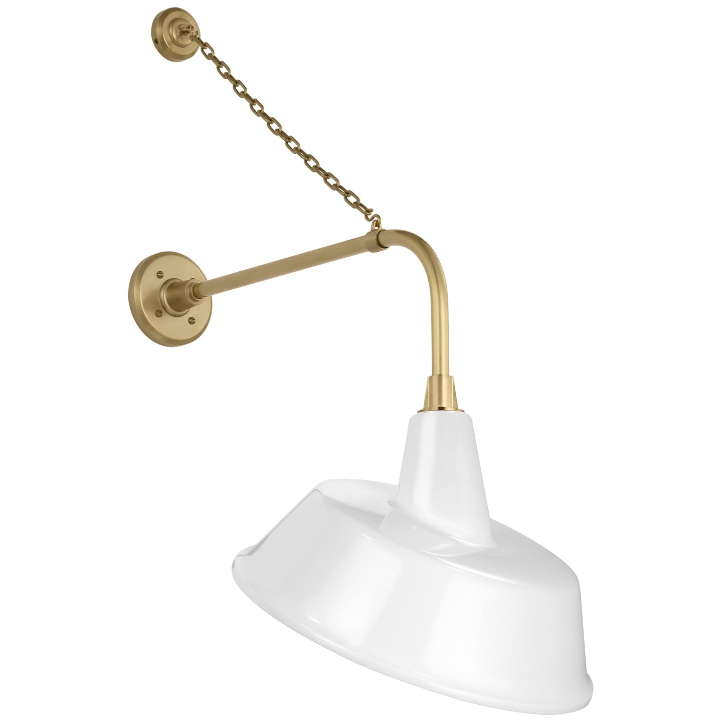 Visual Comfort Signature - TOB 2810HAB/S4-WHT - LED Barn Light - Academy Barn Light - Hand-Rubbed Antique Brass