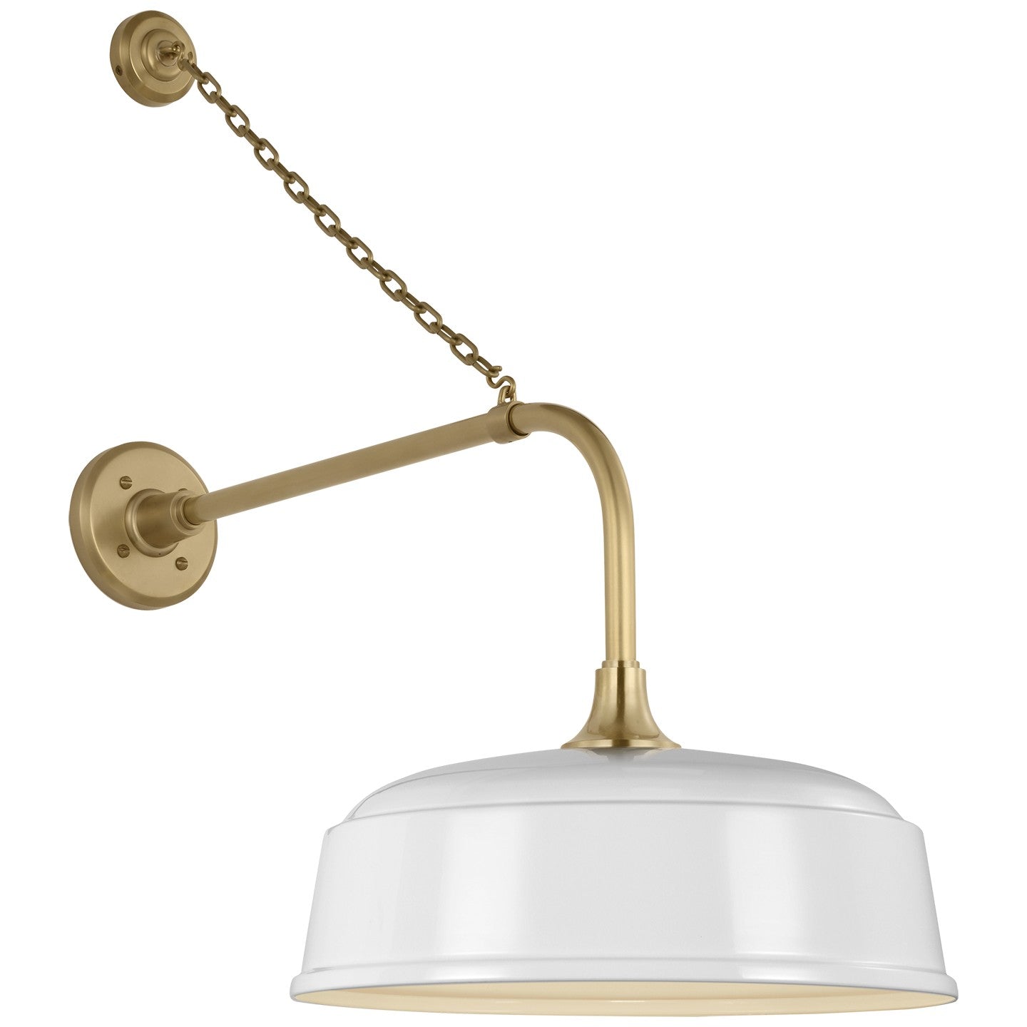Visual Comfort Signature - TOB 2810HAB/S7-WHT - LED Barn Light - Academy Barn Light - Hand-Rubbed Antique Brass