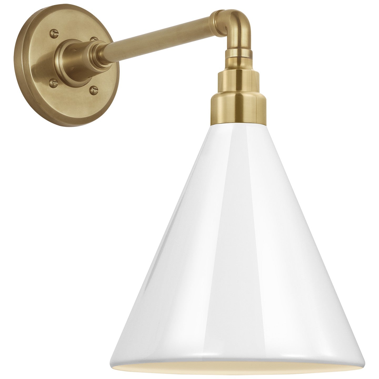 Visual Comfort Signature - TOB 2811HAB/S10-WHT - LED Barn Light - Academy Barn Light - Hand-Rubbed Antique Brass