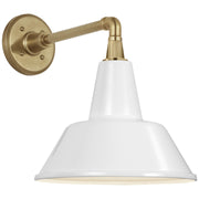 Visual Comfort Signature - TOB 2811HAB/S1-WHT - LED Barn Light - Academy Barn Light - Hand-Rubbed Antique Brass