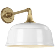 Visual Comfort Signature - TOB 2811HAB/S6-WHT - LED Barn Light - Academy Barn Light - Hand-Rubbed Antique Brass