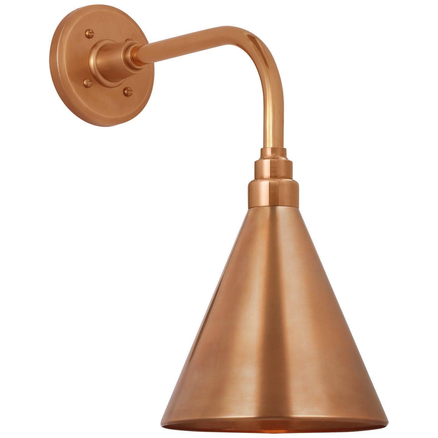 Visual Comfort Signature - TOB 2808SC/S10-SC - LED Barn Light - Academy Barn Light - Soft Copper