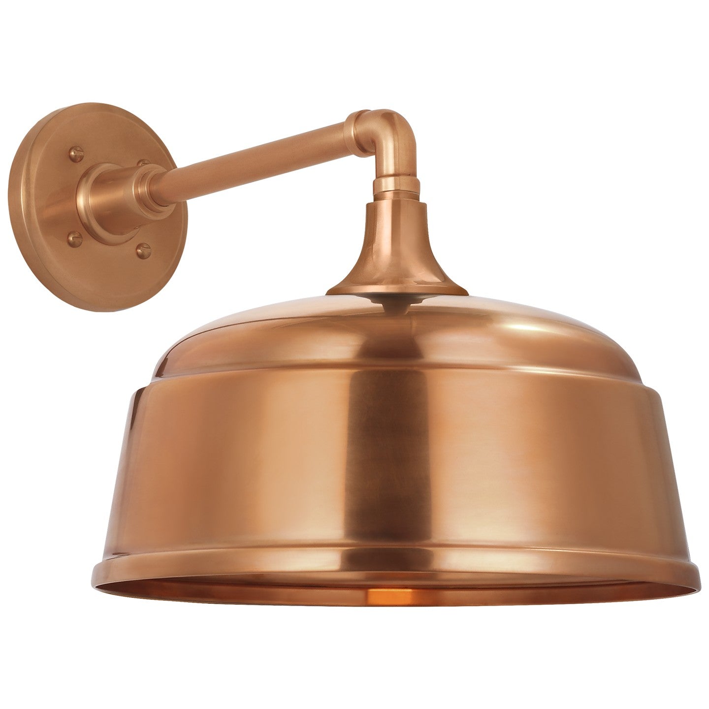Visual Comfort Signature - TOB 2811SC/S6-SC - LED Barn Light - Academy Barn Light - Soft Copper
