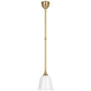 Visual Comfort Signature - TOB 5810HAB-WHT - LED Pendant - Academy Barn Light - Hand-Rubbed Antique Brass
