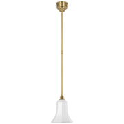 Visual Comfort Signature - TOB 5815HAB-WHT - LED Pendant - Academy Barn Light - Hand-Rubbed Antique Brass