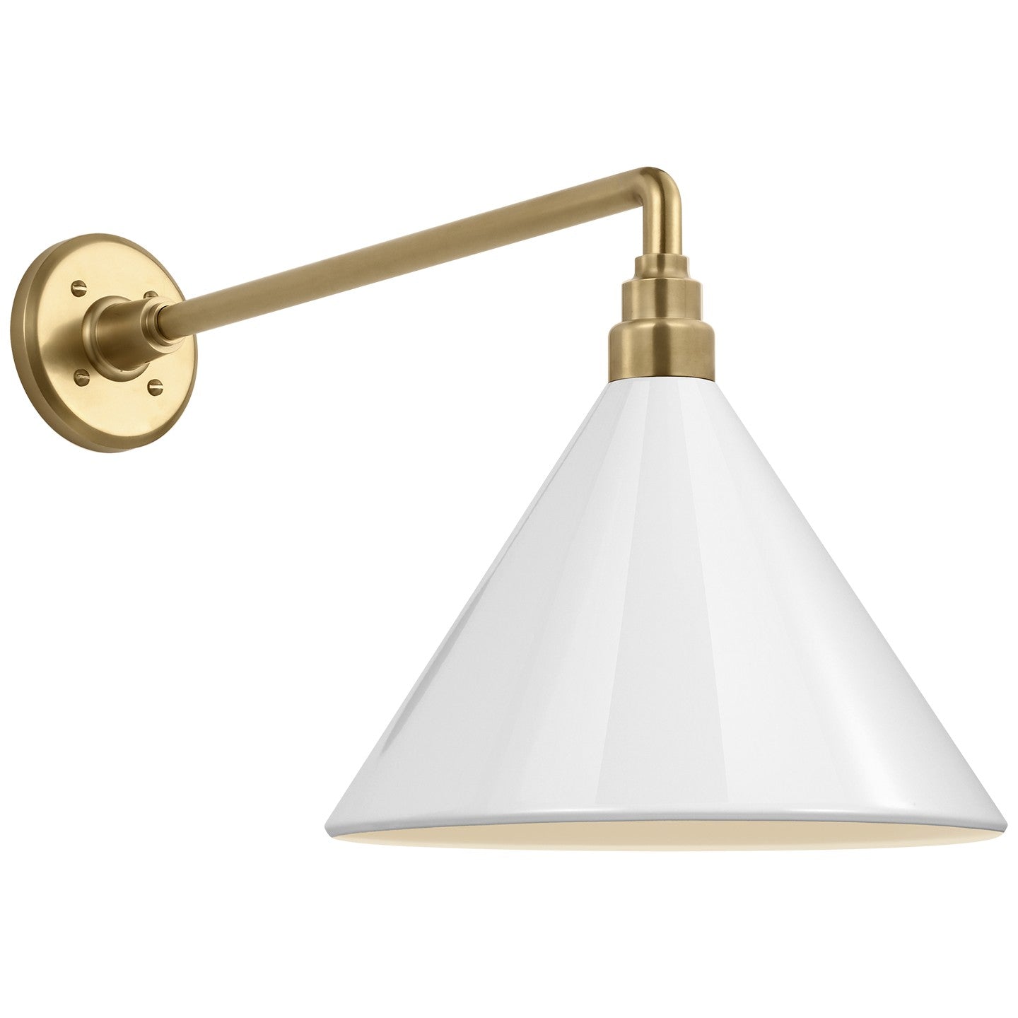 Visual Comfort Signature - TOB 2812HAB/S11-WHT - LED Barn Light - Academy Barn Light - Hand-Rubbed Antique Brass
