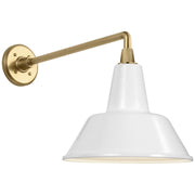 Visual Comfort Signature - TOB 2812HAB/S1-WHT - LED Barn Light - Academy Barn Light - Hand-Rubbed Antique Brass