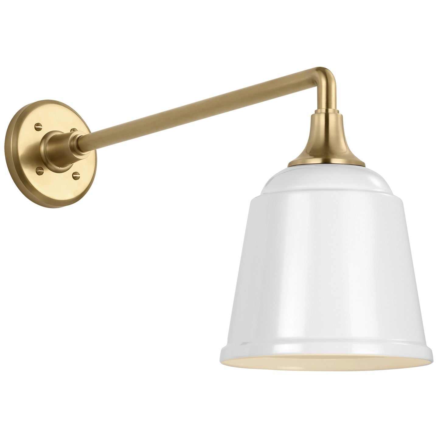 Visual Comfort Signature - TOB 2812HAB/S5-WHT - LED Barn Light - Academy Barn Light - Hand-Rubbed Antique Brass