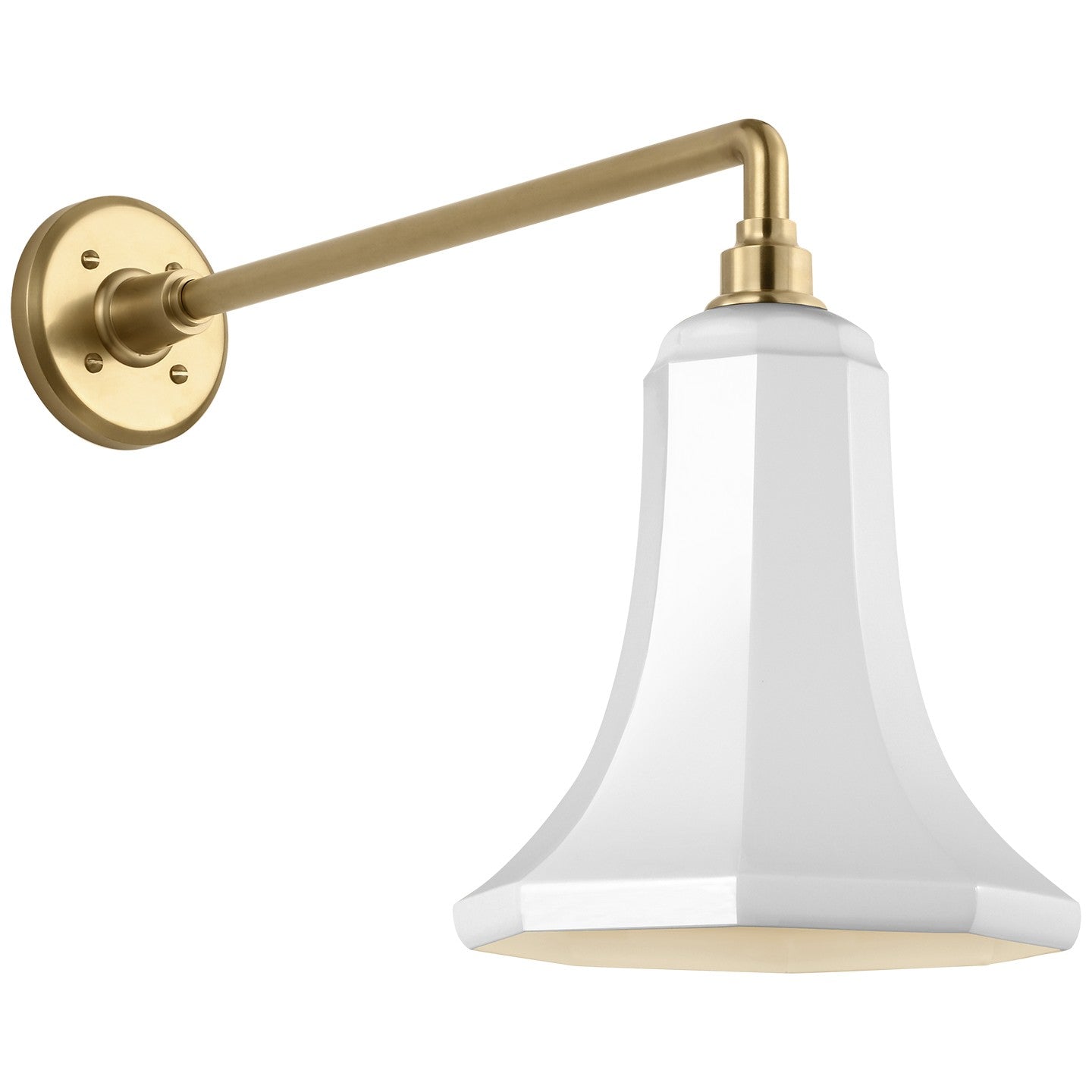 Visual Comfort Signature - TOB 2812HAB/S9-WHT - LED Barn Light - Academy Barn Light - Hand-Rubbed Antique Brass