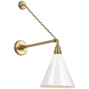 Visual Comfort Signature - TOB 2813HAB/S10-WHT - LED Barn Light - Academy Barn Light - Hand-Rubbed Antique Brass