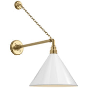 Visual Comfort Signature - TOB 2813HAB/S11-WHT - LED Barn Light - Academy Barn Light - Hand-Rubbed Antique Brass