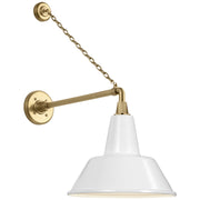 Visual Comfort Signature - TOB 2813HAB/S1-WHT - LED Barn Light - Academy Barn Light - Hand-Rubbed Antique Brass