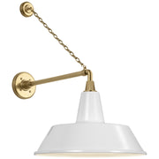 Visual Comfort Signature - TOB 2813HAB/S2-WHT - LED Barn Light - Academy Barn Light - Hand-Rubbed Antique Brass