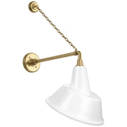 Visual Comfort Signature - TOB 2813HAB/S3-WHT - LED Barn Light - Academy Barn Light - Hand-Rubbed Antique Brass