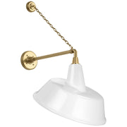 Visual Comfort Signature - TOB 2813HAB/S4-WHT - LED Barn Light - Academy Barn Light - Hand-Rubbed Antique Brass