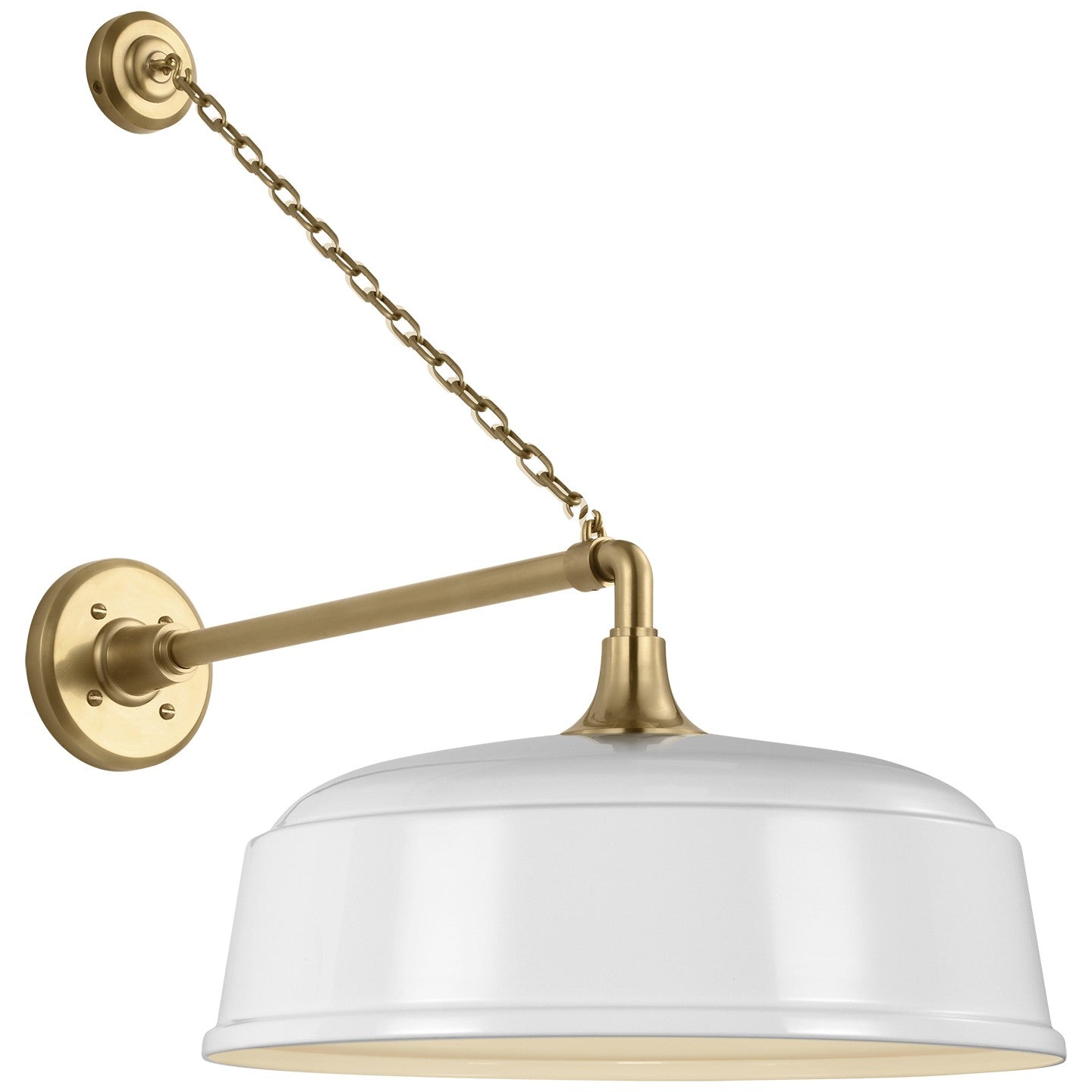 Visual Comfort Signature - TOB 2813HAB/S7-WHT - LED Barn Light - Academy Barn Light - Hand-Rubbed Antique Brass