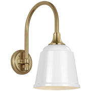 Visual Comfort Signature - TOB 2814HAB/S5-WHT - LED Barn Light - Academy Barn Light - Hand-Rubbed Antique Brass