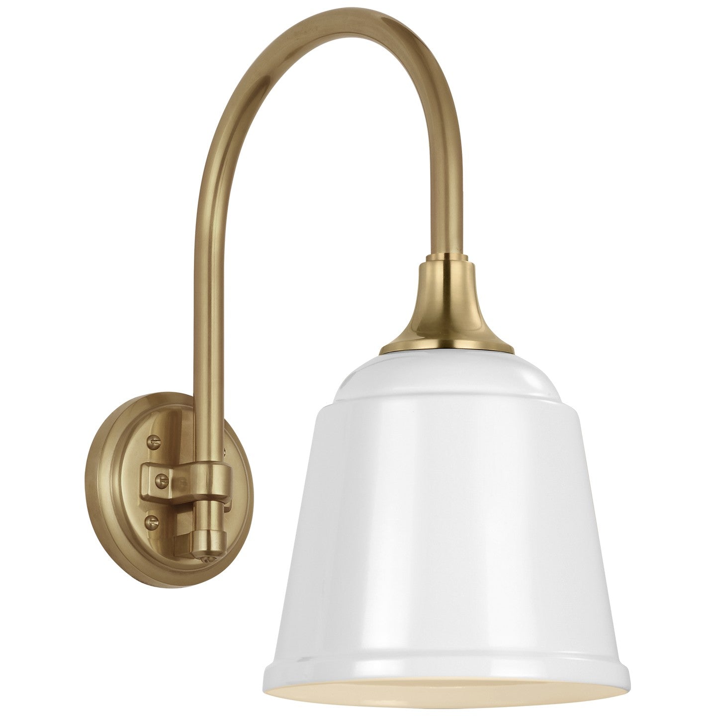 Visual Comfort Signature - TOB 2814HAB/S5-WHT - LED Barn Light - Academy Barn Light - Hand-Rubbed Antique Brass