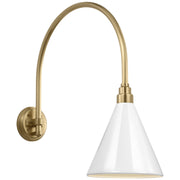 Visual Comfort Signature - TOB 2815HAB/S10-WHT - LED Barn Light - Academy Barn Light - Hand-Rubbed Antique Brass