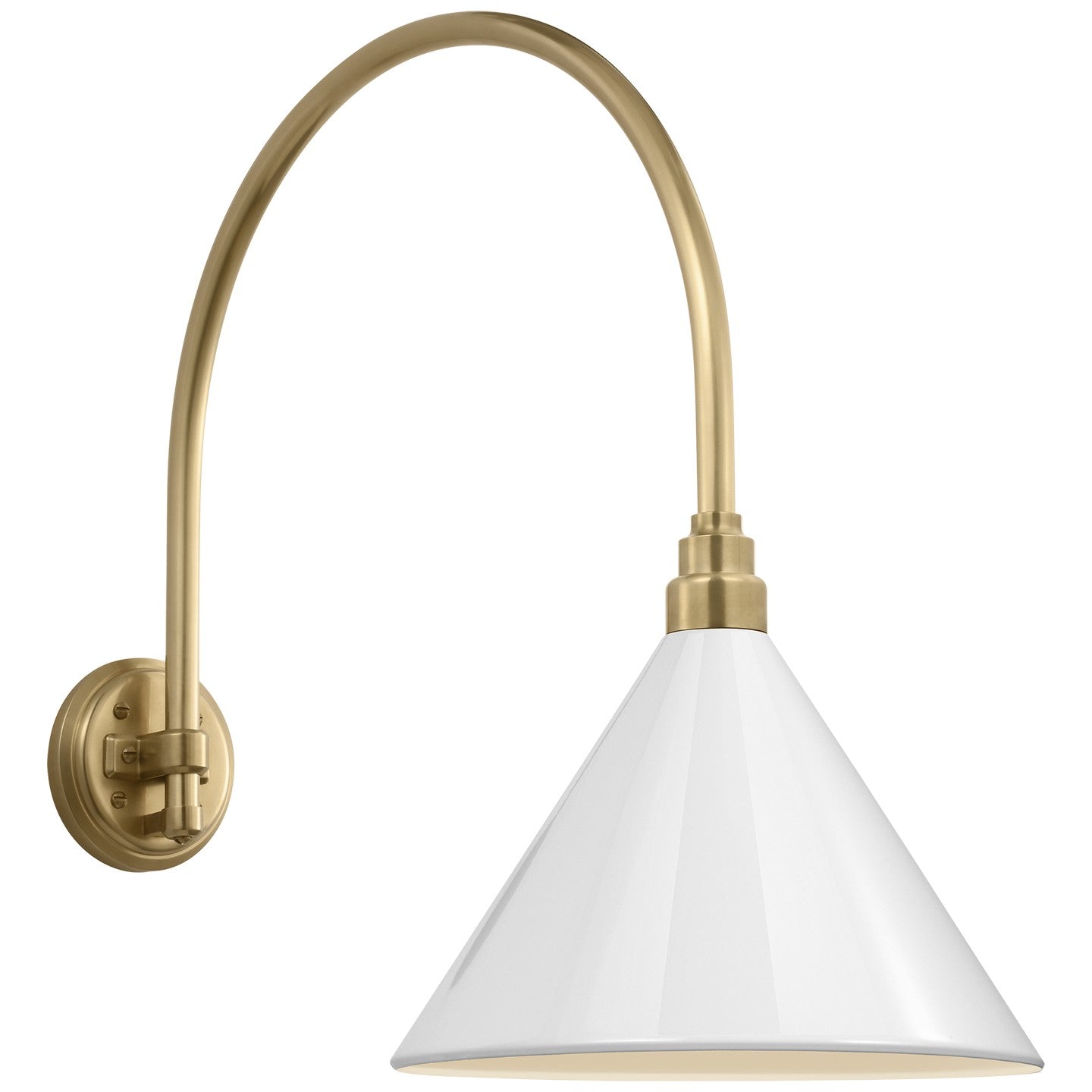Visual Comfort Signature - TOB 2815HAB/S11-WHT - LED Barn Light - Academy Barn Light - Hand-Rubbed Antique Brass