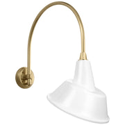 Visual Comfort Signature - TOB 2815HAB/S3-WHT - LED Barn Light - Academy Barn Light - Hand-Rubbed Antique Brass