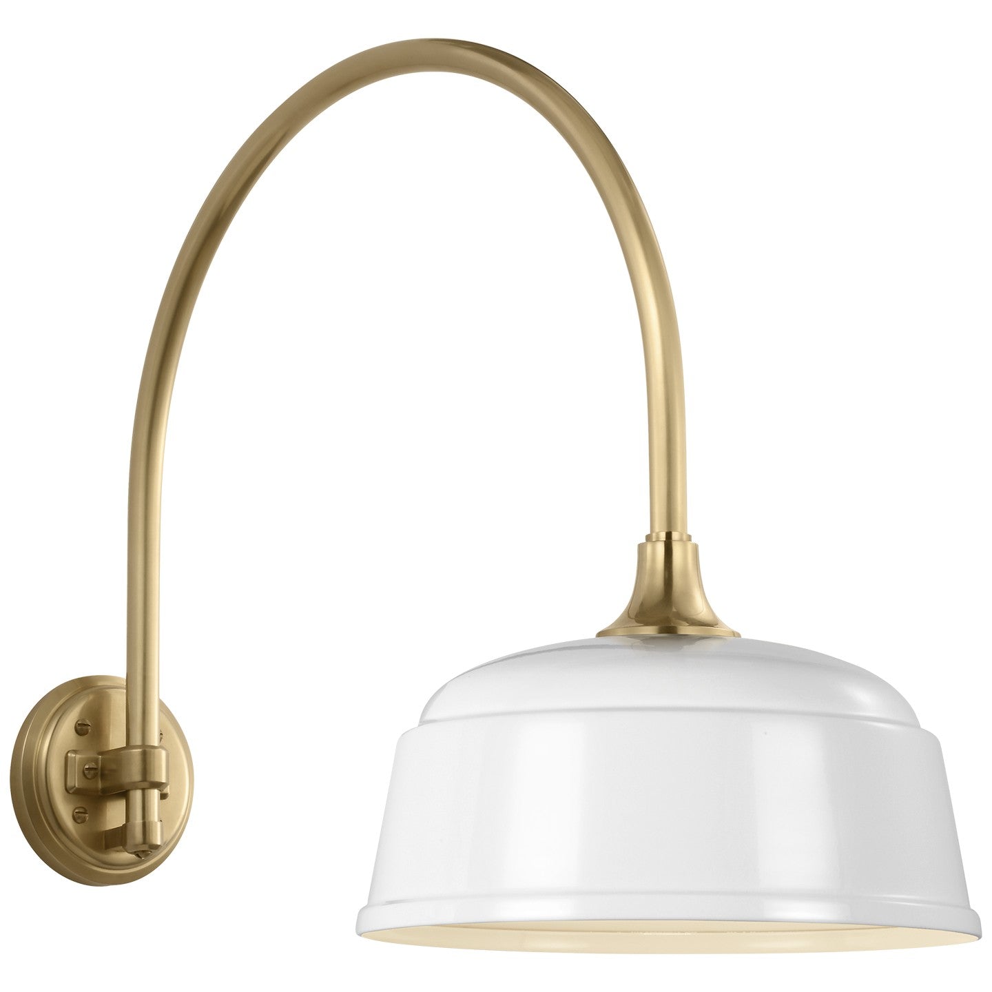 Visual Comfort Signature - TOB 2815HAB/S6-WHT - LED Barn Light - Academy Barn Light - Hand-Rubbed Antique Brass