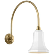 Visual Comfort Signature - TOB 2815HAB/S8-WHT - LED Barn Light - Academy Barn Light - Hand-Rubbed Antique Brass