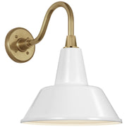 Visual Comfort Signature - TOB 2816HAB/S1-WHT - LED Barn Light - Academy Barn Light - Hand-Rubbed Antique Brass