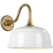 Visual Comfort Signature - TOB 2816HAB/S6-WHT - LED Barn Light - Academy Barn Light - Hand-Rubbed Antique Brass