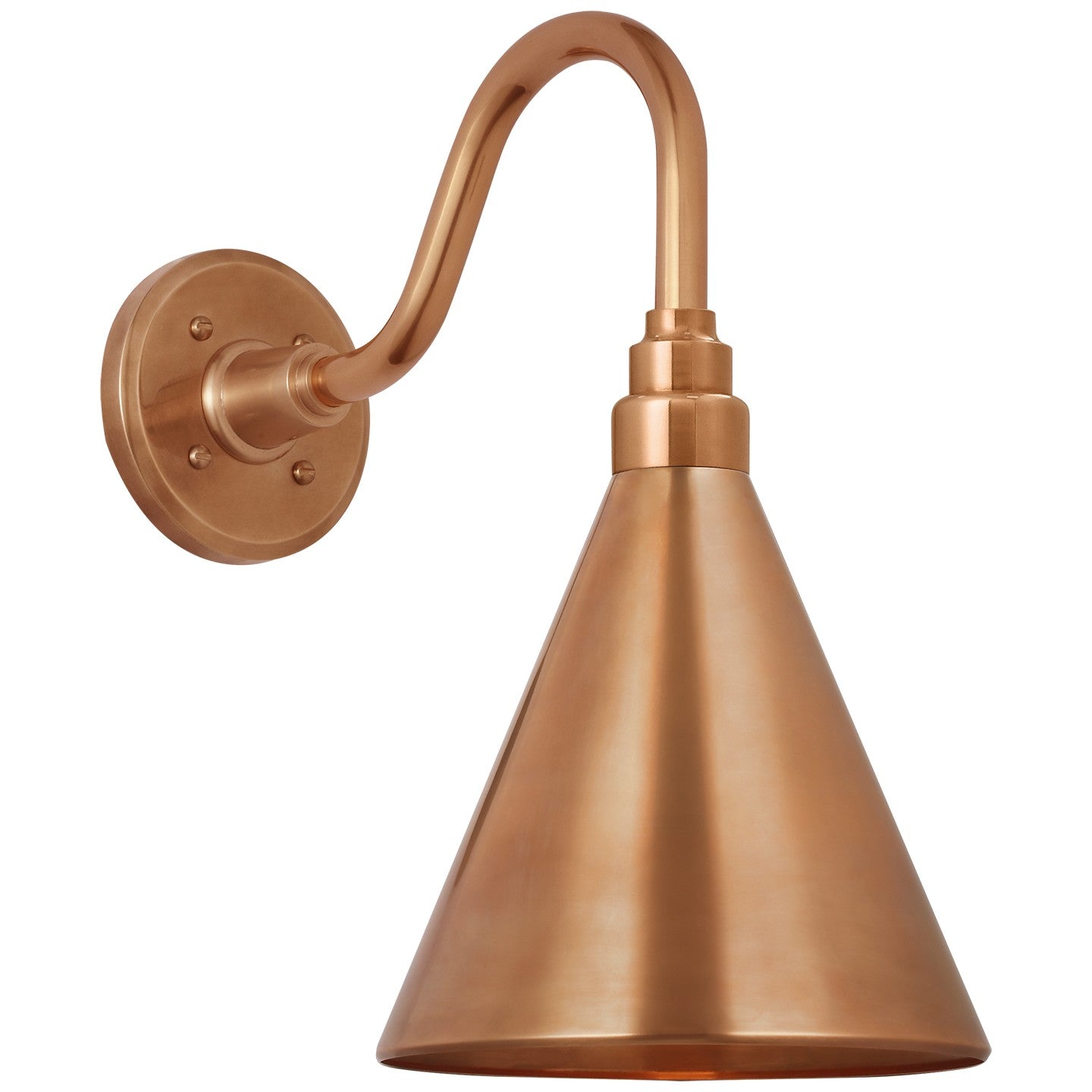 Visual Comfort Signature - TOB 2816SC/S10-SC - LED Barn Light - Academy Barn Light - Soft Copper