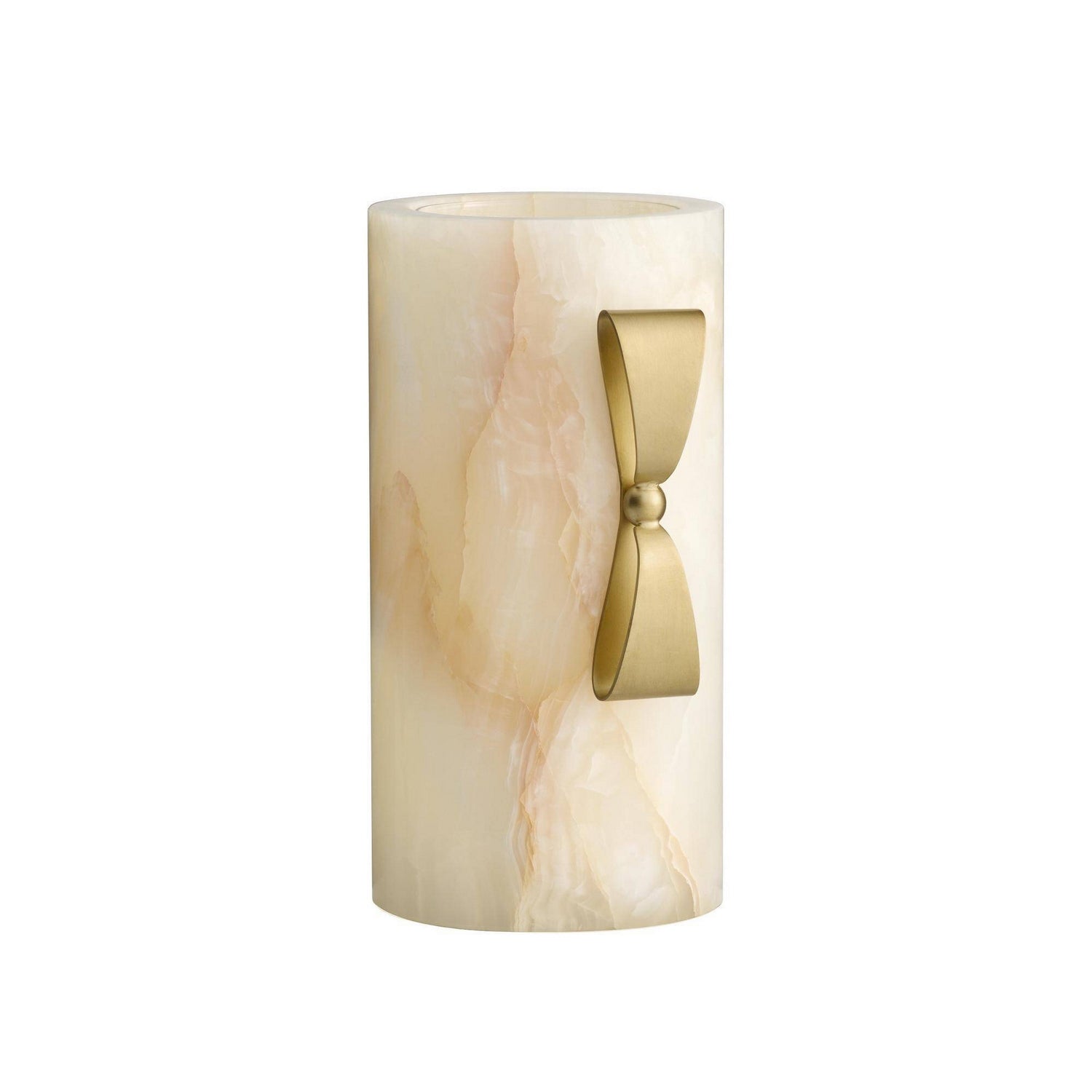 Arteriors - AVC19 - Vase - Monet - White/Antique Brass