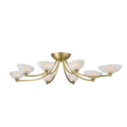 Arteriors - DFC29 - LED Flush Mount - Zamora - Antique Brass/Clear