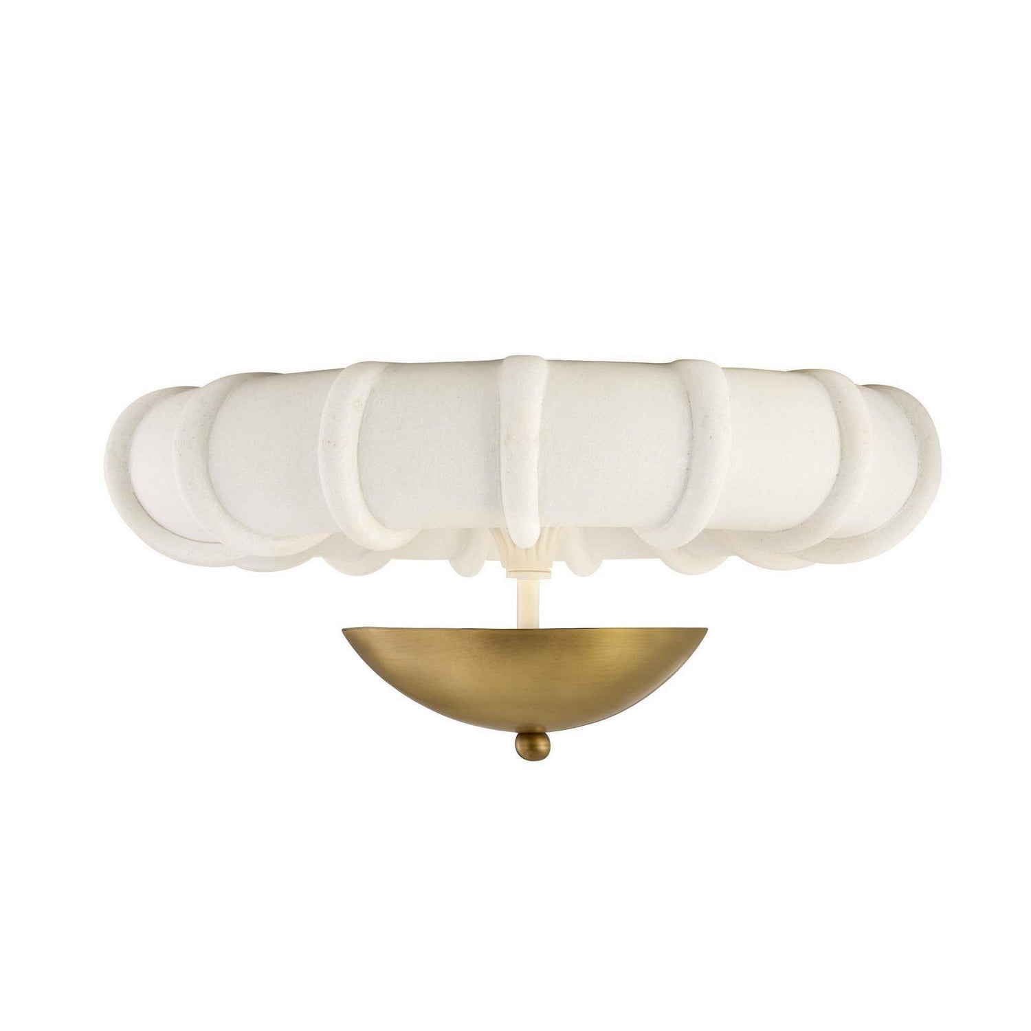 Arteriors - DFC35 - LED Flush Mount - Camella - Ivory/Antique Brass