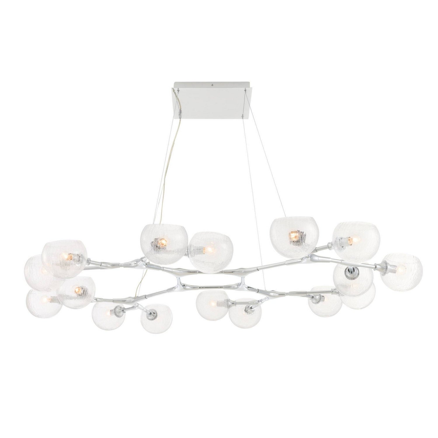 Arteriors - DLC53 - 16 Light Chandelier - Mahowald - Chrome/Clear Crackle