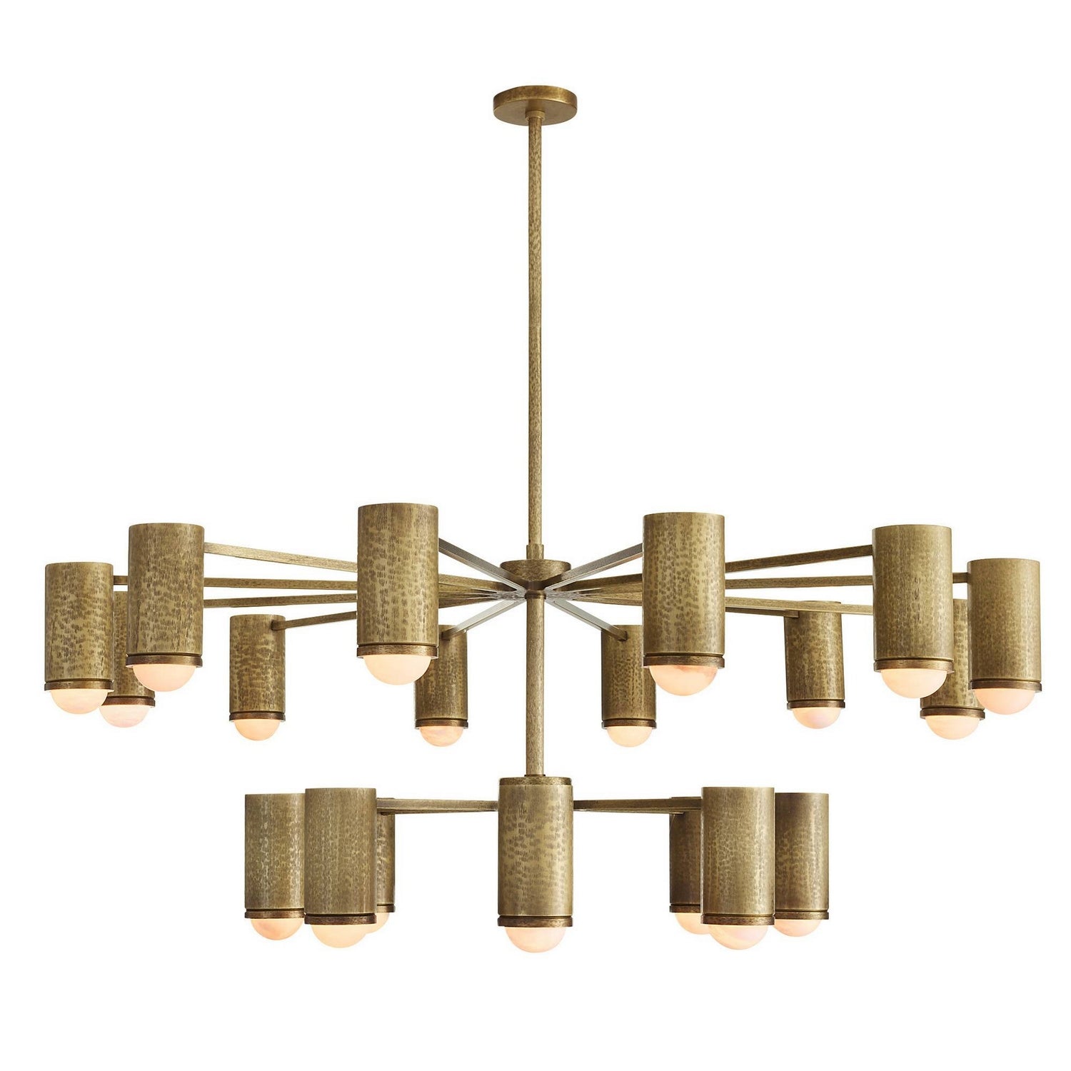 Arteriors - DLC55 - 20 Light Chandelier - Loryn - Antique Brass/White