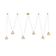 Arteriors - DLC57 - LED Chandelier - Noble - Clear/Antique Brass