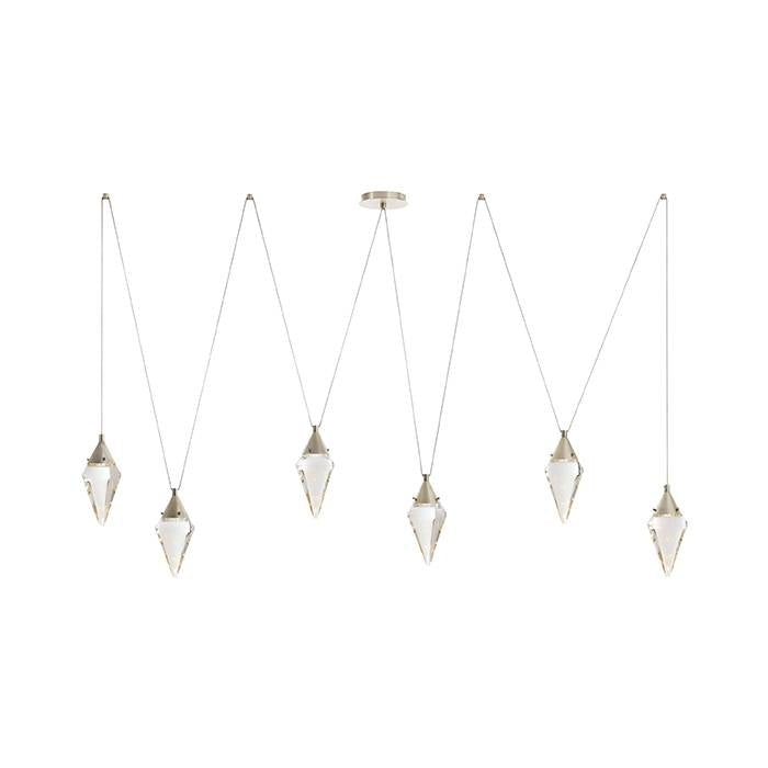 Arteriors - DLC61 - LED Chandelier - Berkley - Clear/Vintage Silver
