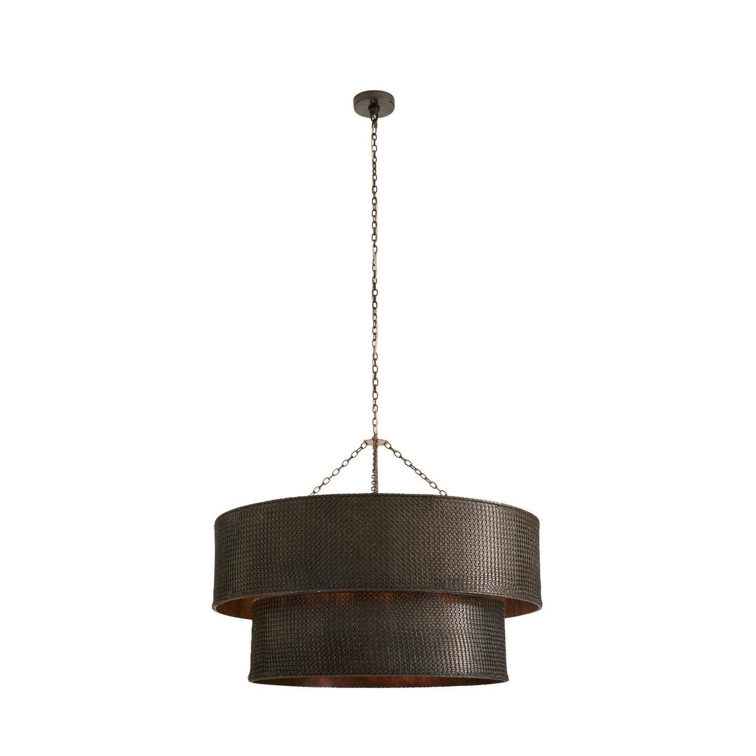 Arteriors - DMI31 - Six Light Chandelier - Hecche - Carbon/Bronze