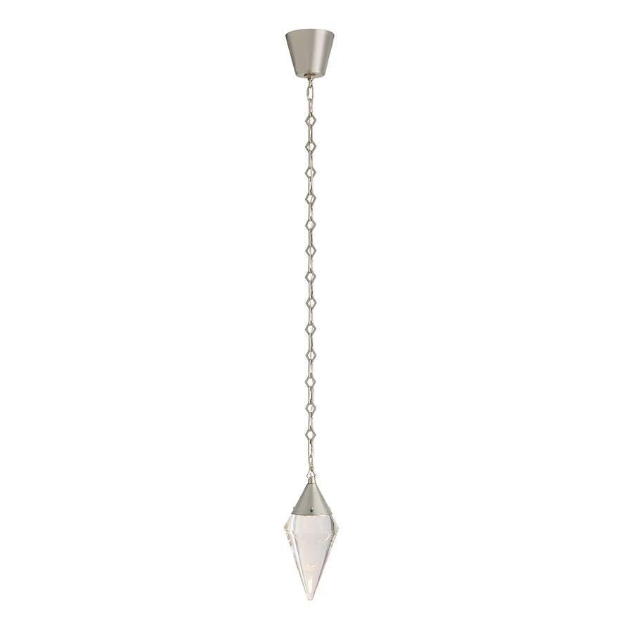 Arteriors - DPC36 - LED Pendant - Berkley - Clear/Vintage Silver