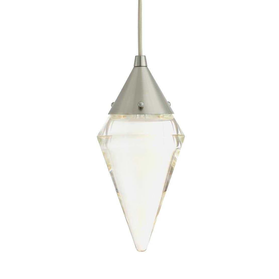 Arteriors - DPC39 - LED Pendant - Berkley - Clear/Vintage Silver