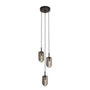 Arteriors - DPC43 - Three Light Chandelier - Javier - Smoke/English Bronze