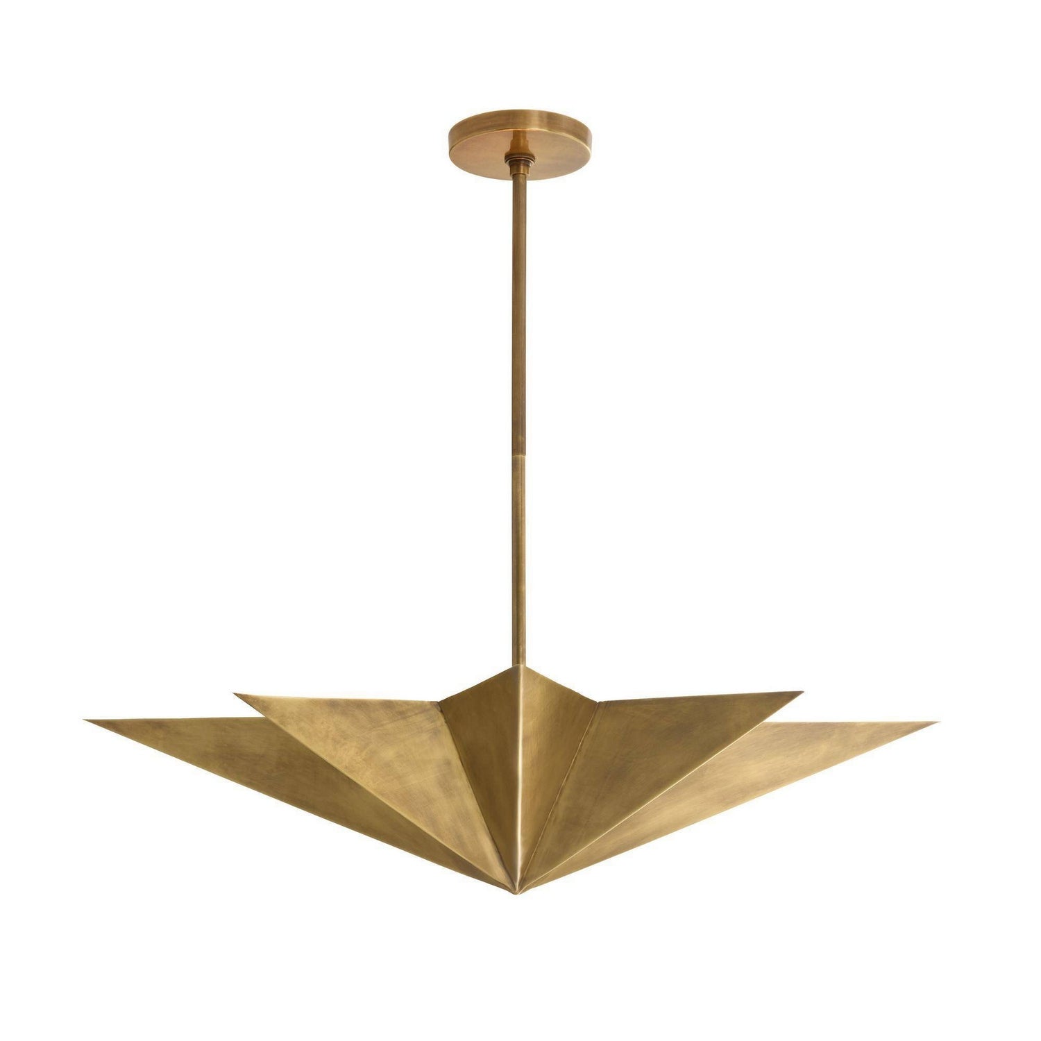 Arteriors - DPI16 - Eight Light Pendant - Rex - Antique Brass