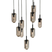 Arteriors - DSC16 - Nine Light Chandelier - Javier - Smoke/English Bronze