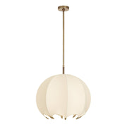 Arteriors - DSC17 - One Light Pendant - Lunaria - Ivory/Antique Brass