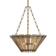 Arteriors - DSI16 - Three Light Chandelier - Decora - Smoke/Antique Brass