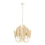 Arteriors - DSS05 - Three Light Chandelier - Kaia - Ivory/White