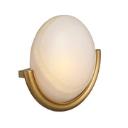 Arteriors - DWC101 - LED Wall Sconce - Alicia - White/Antique Brass