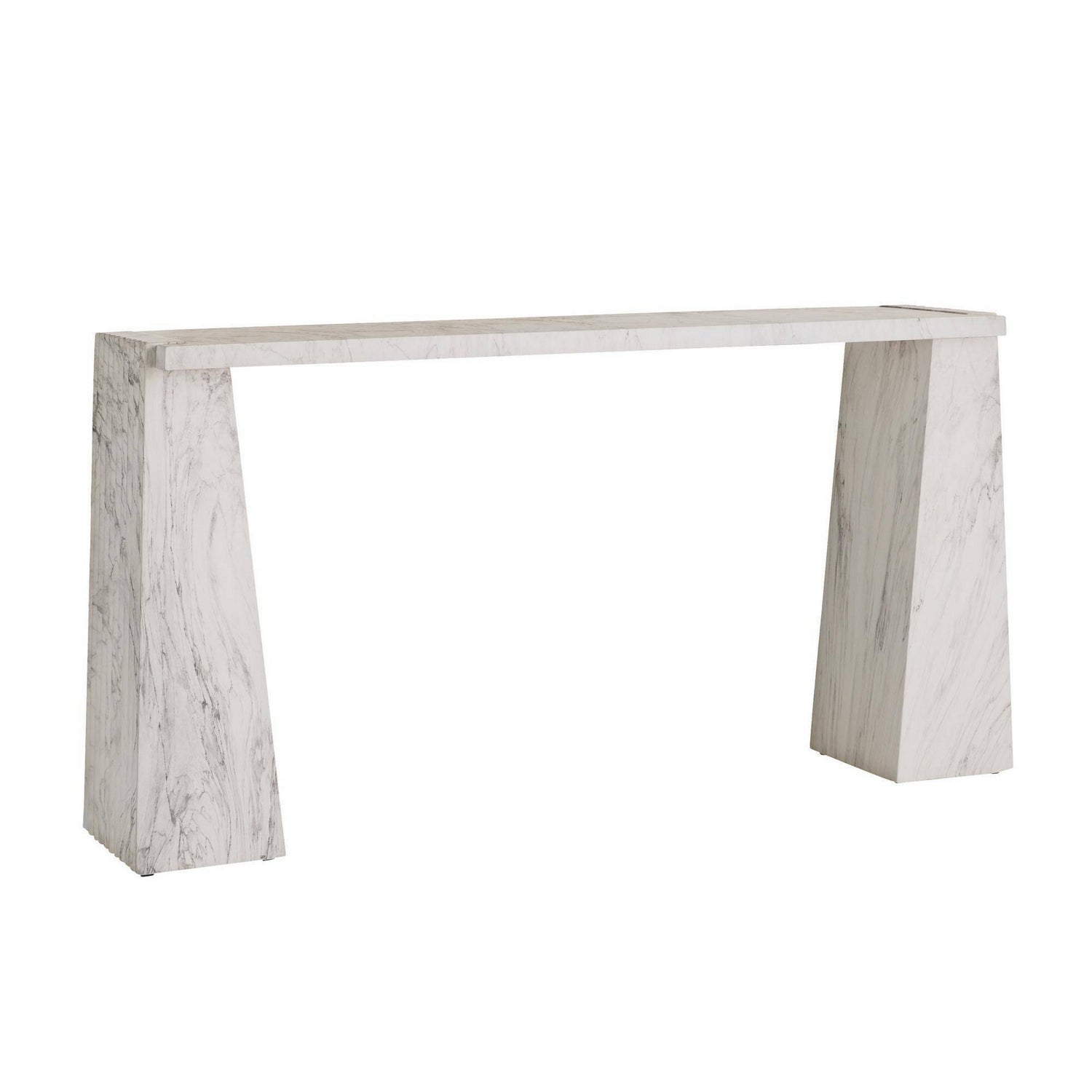 Arteriors - FLS13 - Console - Antonine - White Faux Marble